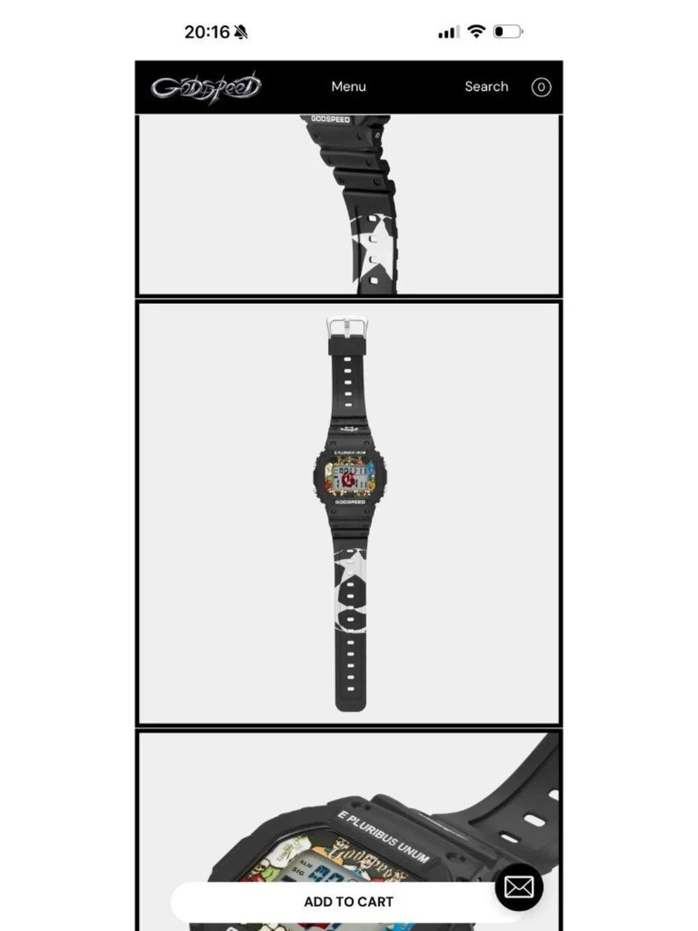 Godspeed GSWC Unity Chrono Black World Cup '26 Digital Watch 1905 w/ Tin